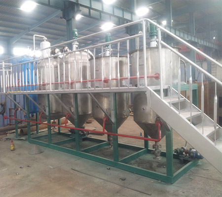 2T stainless steel crude palm oil refining machine